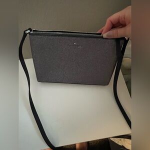 Kate Spade Gray Glittery Crossbody Bag